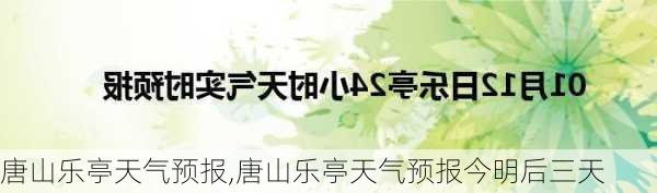 唐山乐亭天气预报,唐山乐亭天气预报今明后三天-第2张图片-呼呼旅行网