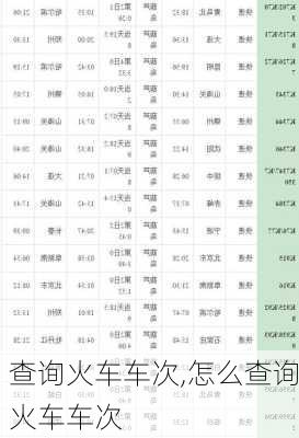 查询火车车次,怎么查询火车车次-第2张图片-呼呼旅行网