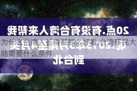 为什么台湾人长得都那么好看,台湾移民大陆需要什么条件-第1张图片-呼呼旅行网