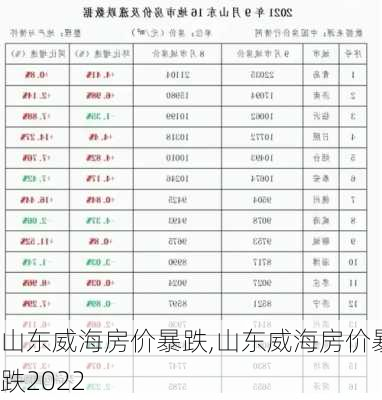 山东威海房价暴跌,山东威海房价暴跌2022-第2张图片-呼呼旅行网