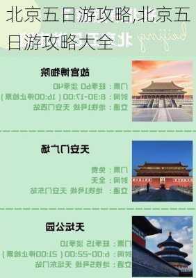 北京五日游攻略,北京五日游攻略大全-第3张图片-呼呼旅行网