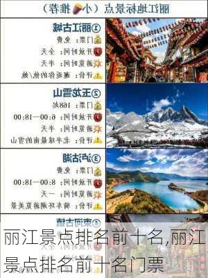 丽江景点排名前十名,丽江景点排名前十名门票-第1张图片-呼呼旅行网