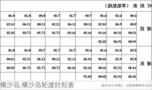 横沙岛,横沙岛轮渡时刻表-第2张图片-呼呼旅行网