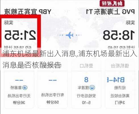 浦东机场最新出入消息,浦东机场最新出入消息是否核酸报告-第3张图片-呼呼旅行网