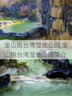 宝山炮台湾湿地公园,宝山炮台湾湿地公园简介-第3张图片-呼呼旅行网