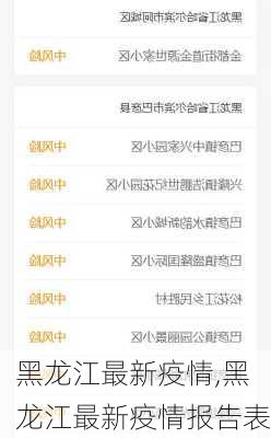 黑龙江最新疫情,黑龙江最新疫情报告表-第3张图片-呼呼旅行网