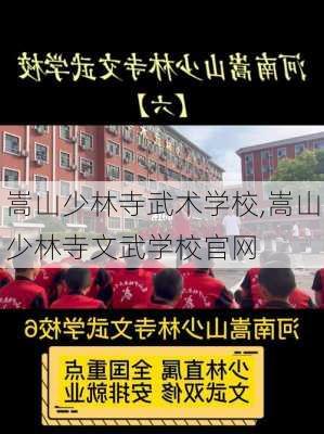 嵩山少林寺武术学校,嵩山少林寺文武学校官网-第3张图片-呼呼旅行网