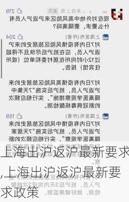 上海出沪返沪最新要求,上海出沪返沪最新要求政策-第2张图片-呼呼旅行网