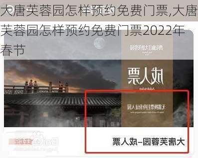 大唐芙蓉园怎样预约免费门票,大唐芙蓉园怎样预约免费门票2022年春节-第2张图片-呼呼旅行网