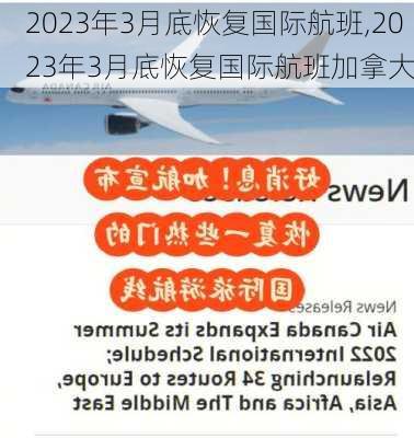 2023年3月底恢复国际航班,2023年3月底恢复国际航班加拿大-第1张图片-呼呼旅行网