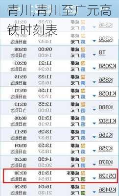 青川,青川至广元高铁时刻表-第3张图片-呼呼旅行网