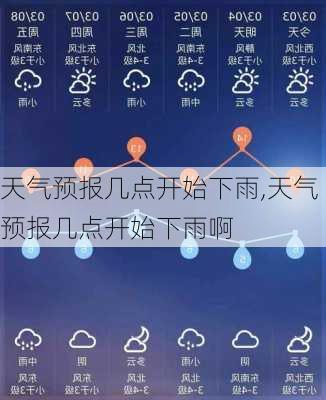 天气预报几点开始下雨,天气预报几点开始下雨啊-第3张图片-呼呼旅行网