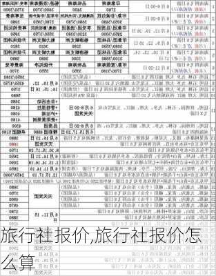 旅行社报价,旅行社报价怎么算-第1张图片-呼呼旅行网