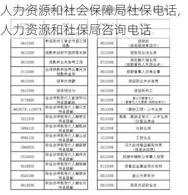 人力资源和社会保障局社保电话,人力资源和社保局咨询电话-第1张图片-呼呼旅行网