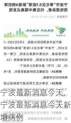 宁波最新消息今天,宁波最新消息今天新增病例-第2张图片-呼呼旅行网