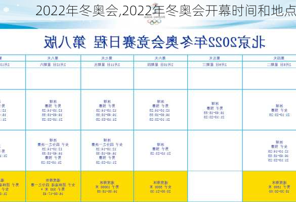 2022年冬奥会,2022年冬奥会开幕时间和地点-第3张图片-呼呼旅行网