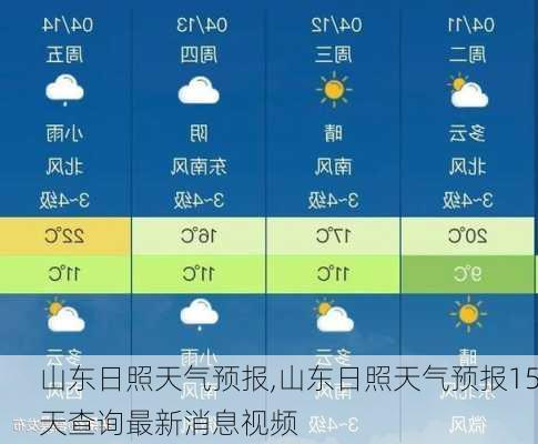 山东日照天气预报,山东日照天气预报15天查询最新消息视频-第2张图片-呼呼旅行网