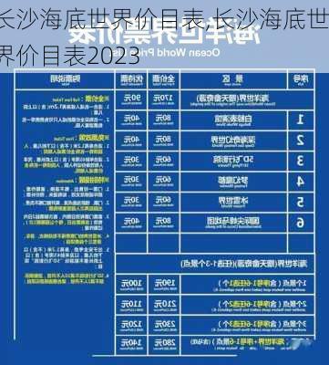 长沙海底世界价目表,长沙海底世界价目表2023-第2张图片-呼呼旅行网