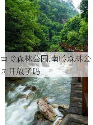 南岭森林公园,南岭森林公园开放了吗-第2张图片-呼呼旅行网