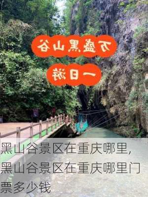 黑山谷景区在重庆哪里,黑山谷景区在重庆哪里门票多少钱-第2张图片-呼呼旅行网