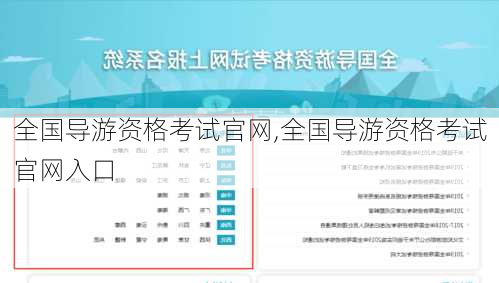 全国导游资格考试官网,全国导游资格考试官网入口-第3张图片-呼呼旅行网