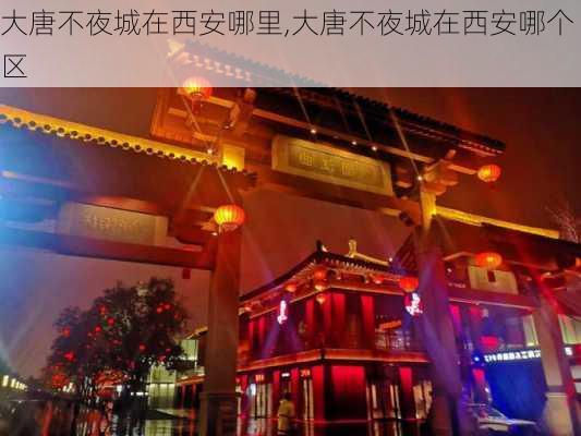 大唐不夜城在西安哪里,大唐不夜城在西安哪个区-第2张图片-呼呼旅行网