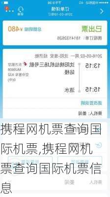 携程网机票查询国际机票,携程网机票查询国际机票信息-第1张图片-呼呼旅行网