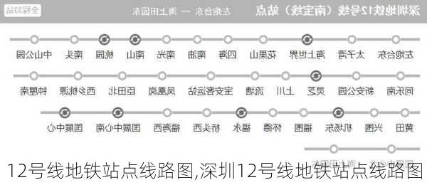 12号线地铁站点线路图,深圳12号线地铁站点线路图-第1张图片-呼呼旅行网