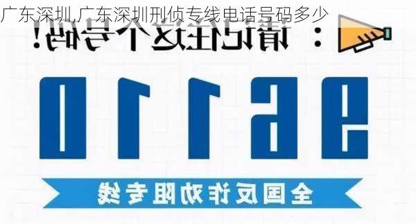 广东深圳,广东深圳刑侦专线电话号码多少-第2张图片-呼呼旅行网