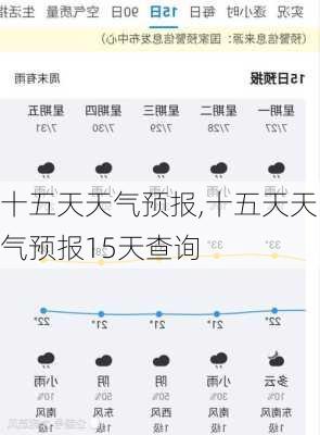 十五天天气预报,十五天天气预报15天查询-第3张图片-呼呼旅行网