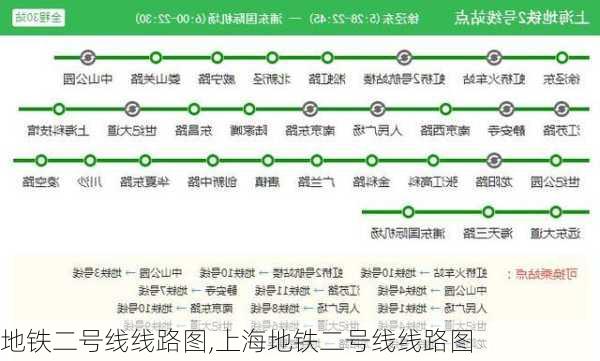 地铁二号线线路图,上海地铁二号线线路图-第2张图片-呼呼旅行网