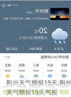 荆州天气预报15天,荆州天气预报15天气报-第3张图片-呼呼旅行网