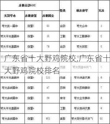 广东省十大野鸡院校,广东省十大野鸡院校排名-第2张图片-呼呼旅行网