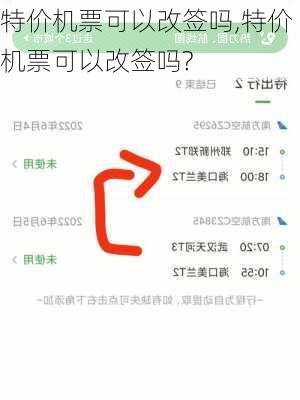 特价机票可以改签吗,特价机票可以改签吗?-第2张图片-呼呼旅行网