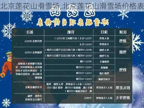 北京莲花山滑雪场,北京莲花山滑雪场价格表-第3张图片-呼呼旅行网