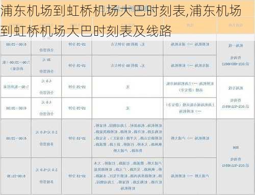 浦东机场到虹桥机场大巴时刻表,浦东机场到虹桥机场大巴时刻表及线路-第3张图片-呼呼旅行网