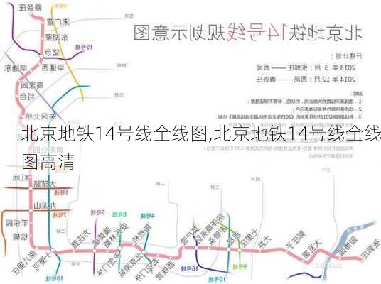 北京地铁14号线全线图,北京地铁14号线全线图高清-第3张图片-呼呼旅行网