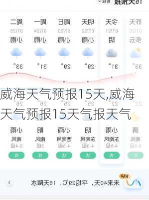 威海天气预报15天,威海天气预报15天气报天气-第1张图片-呼呼旅行网