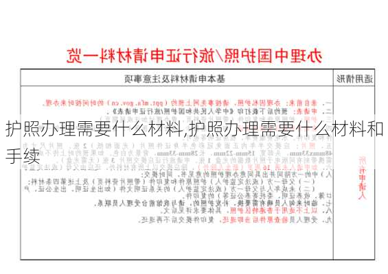 护照办理需要什么材料,护照办理需要什么材料和手续-第1张图片-呼呼旅行网