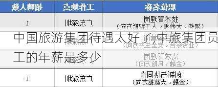 中国旅游集团待遇太好了,中旅集团员工的年薪是多少-第2张图片-呼呼旅行网