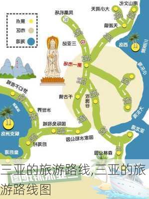 三亚的旅游路线,三亚的旅游路线图-第1张图片-呼呼旅行网