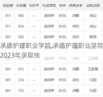 承德护理职业学院,承德护理职业学院2023年录取线-第2张图片-呼呼旅行网