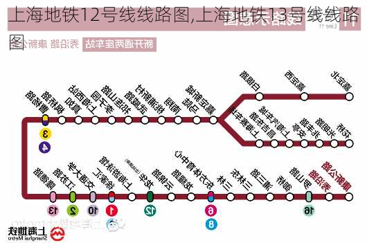 上海地铁12号线线路图,上海地铁13号线线路图-第3张图片-呼呼旅行网