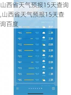 山西省天气预报15天查询,山西省天气预报15天查询百度-第2张图片-呼呼旅行网