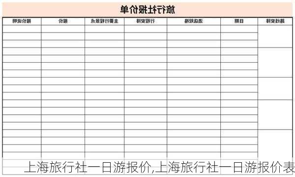 上海旅行社一日游报价,上海旅行社一日游报价表-第3张图片-呼呼旅行网