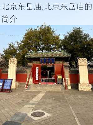 北京东岳庙,北京东岳庙的简介-第2张图片-呼呼旅行网