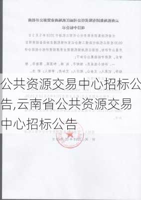 公共资源交易中心招标公告,云南省公共资源交易中心招标公告-第1张图片-呼呼旅行网