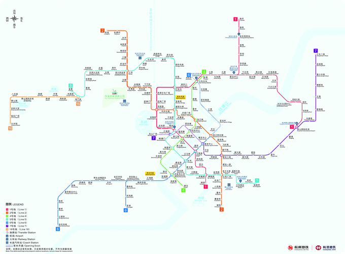 杭州地铁线路图完整版,杭州地铁线路图完整版 全图-第3张图片-呼呼旅行网