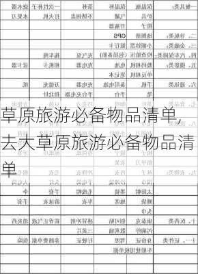 草原旅游必备物品清单,去大草原旅游必备物品清单-第3张图片-呼呼旅行网