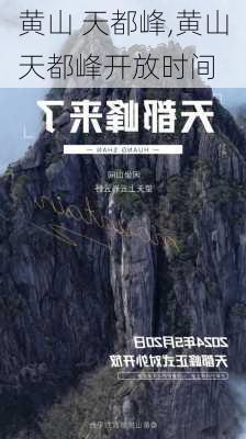 黄山 天都峰,黄山天都峰开放时间-第2张图片-呼呼旅行网